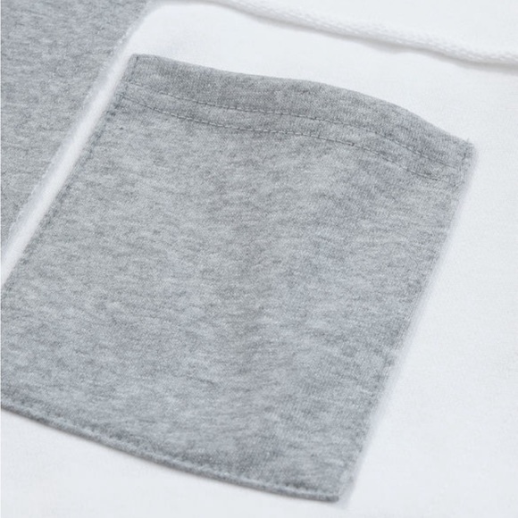 OVERSTOCKED - TODAY ONLY!! Y2K White-Black Corduroy- & Gray Exposed Seam Snap - Picture 13 of 16